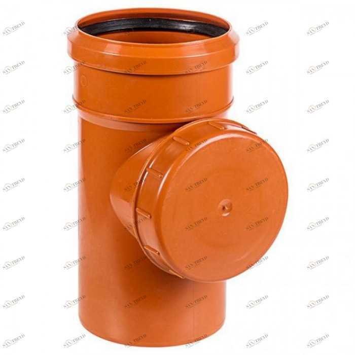 Ревизия для наружный канализации 110мм рыжая Политек 6401
