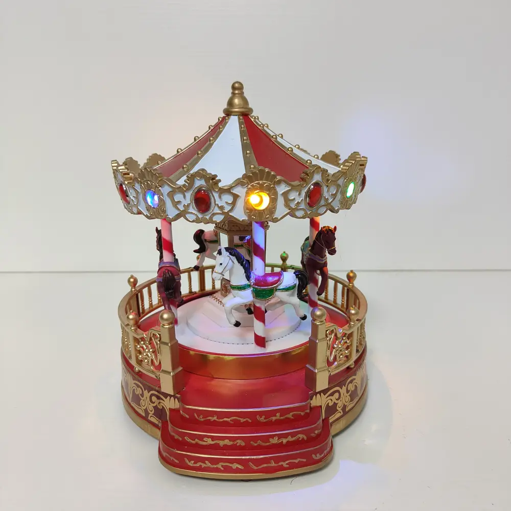 87547188 Композиция новогодняя светодиодная Карусель 20x18x23 см STLM-0955777 Santreyd  - Вид №7