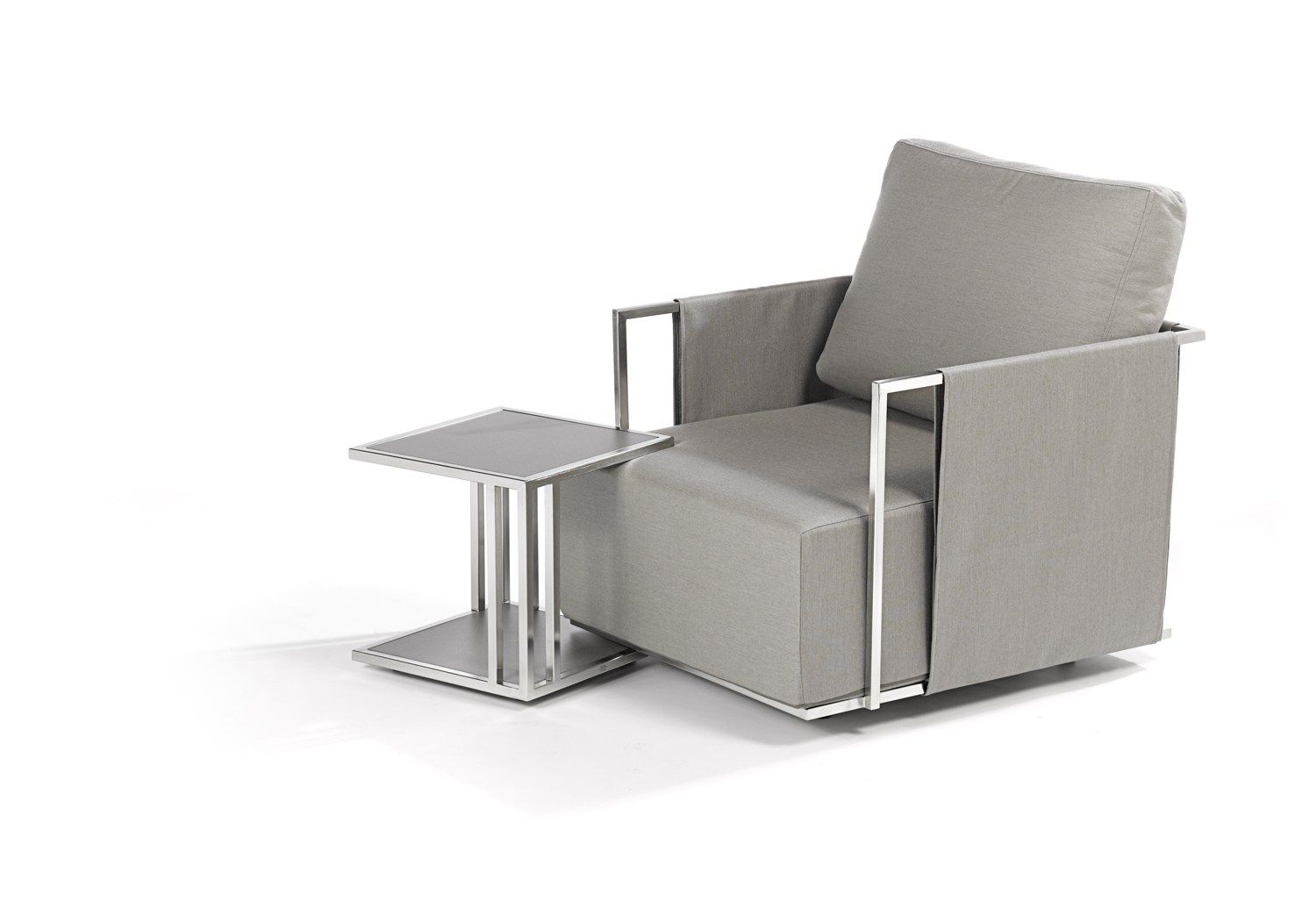 Тканевое садовое кресло с подлокотниками FISCHER MÖBEL Люкс ARCH-00014756 - Вид №1