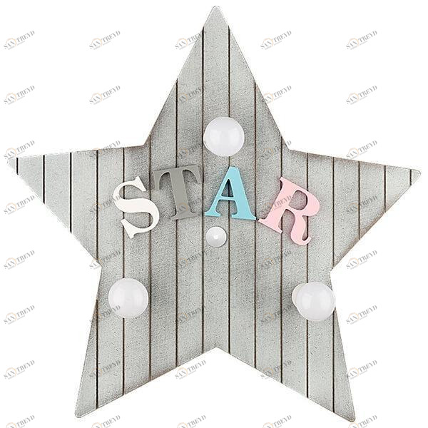 Детский настенный светильник Toy-Star "Звезда" NOWODVORSKI  326290 Серый 