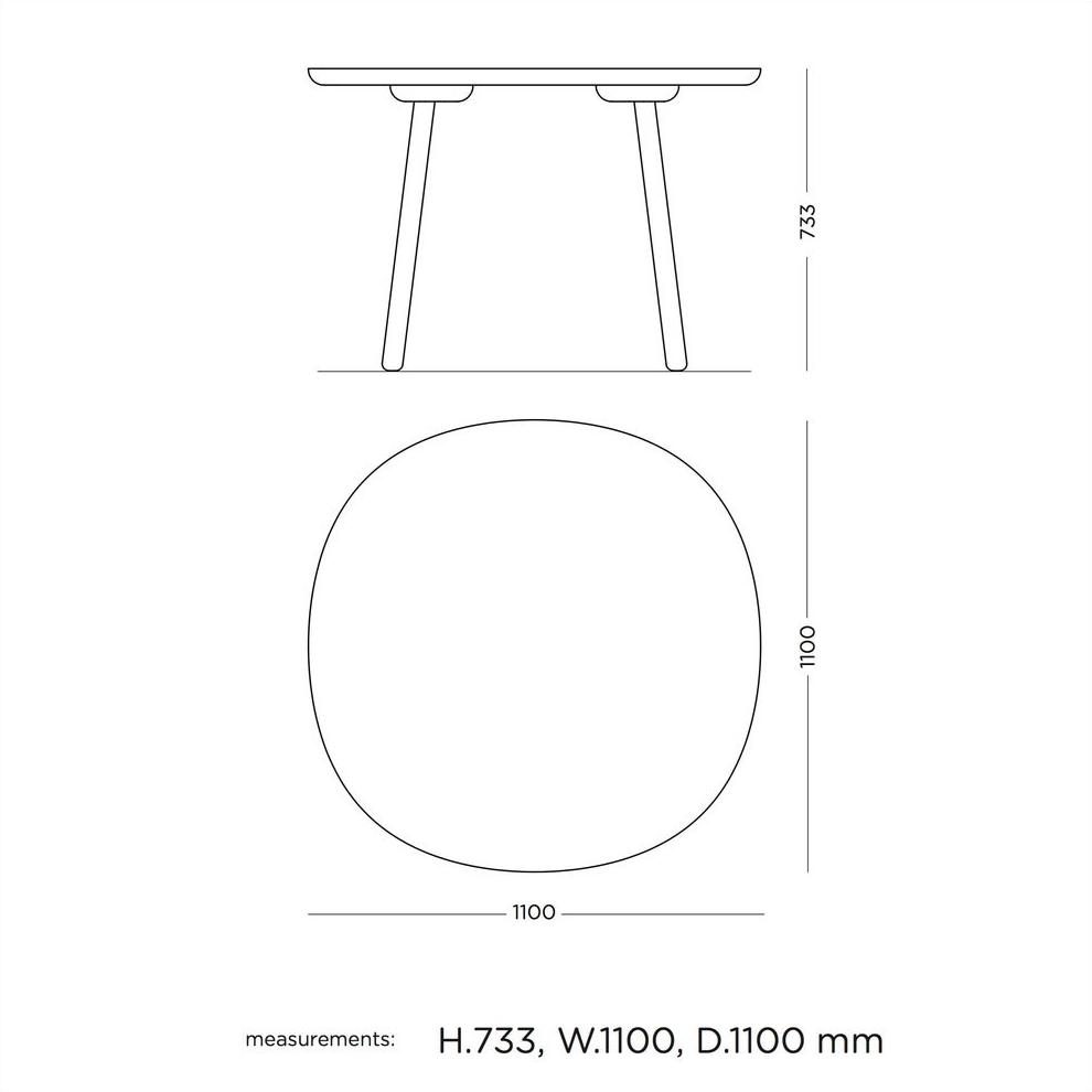 EMKO Круглый обеденный стол из массива дерева Naïve Naive sun-id-1479457 - Вид №10
