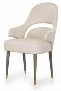 Turri Мягкое кожаное кресло с подлокотниками Vine