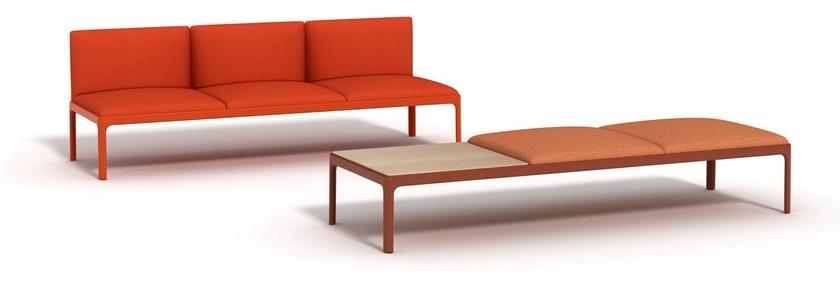 ENEA Модульная тканевая скамья со спинкой Kubika sun-id-1423881 - Вид №2