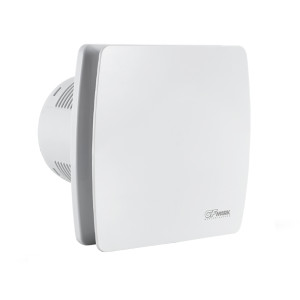 GFmark - Вытяжной вентилятор белый, ЗАКРЫТЫЙ, пластик АБС, d = 100 мм, с обратным клапаном и москитной сеткой, код: 5004