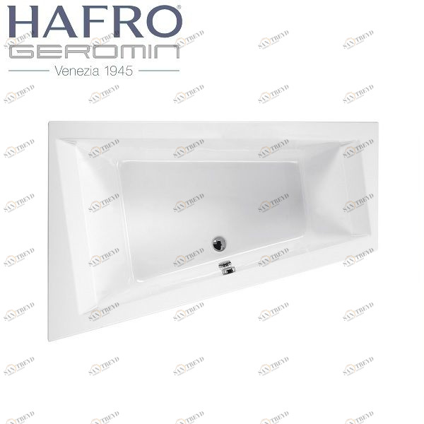 Ванна встраиваемая ассиметричная Era Plus 180 см с гидромассажем 2ERA5S4 Gruppo Geromin