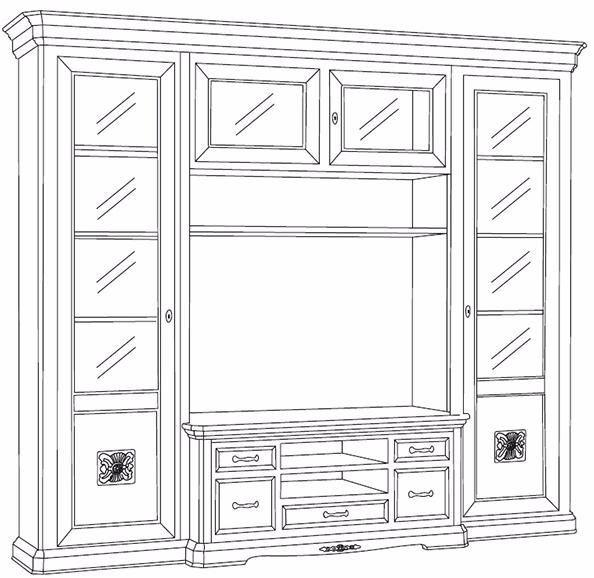 Arvestyle Самонесущая оборудованная стена с подставкой под телевизор Exclusive sun-id-1369711 - Вид №4
