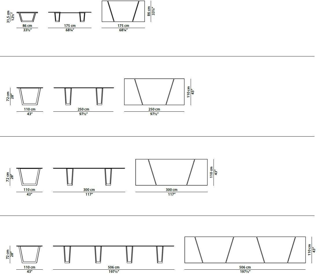 BAXTER Прямоугольный стол sun-id-1390079 - Вид №3