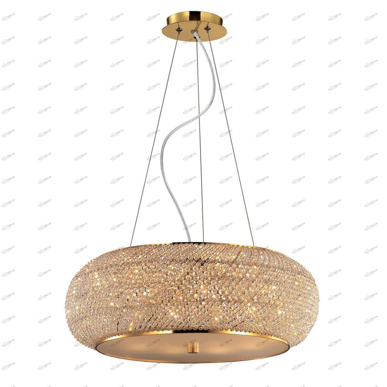 Подвесной светильник Ideal Lux Pasha SP10 Oro IDEAL LUX ДИЗАЙНЕРСКИЕ, PASHA ORO 072728 Золотой 