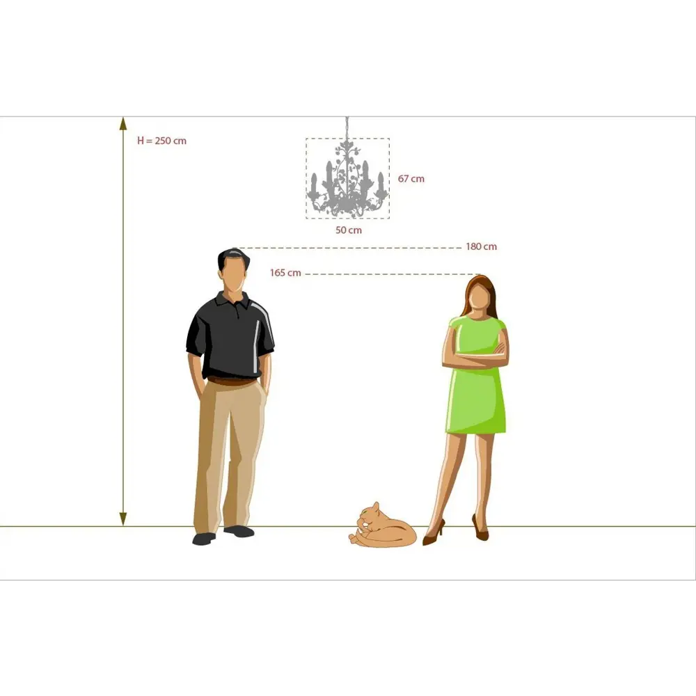 Люстра подвесная «Букет», 6 ламп, 12 м², цвет золото MW-Light STLM-2186842 - Вид №8