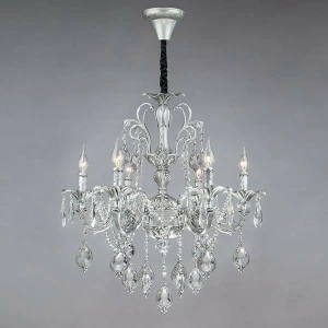 Подвесная люстра Bogates Wonderful 276/6 Strotskis BOGATES ДИЗАЙНЕРСКИЕ, WONDERFUL 181801 Серебро