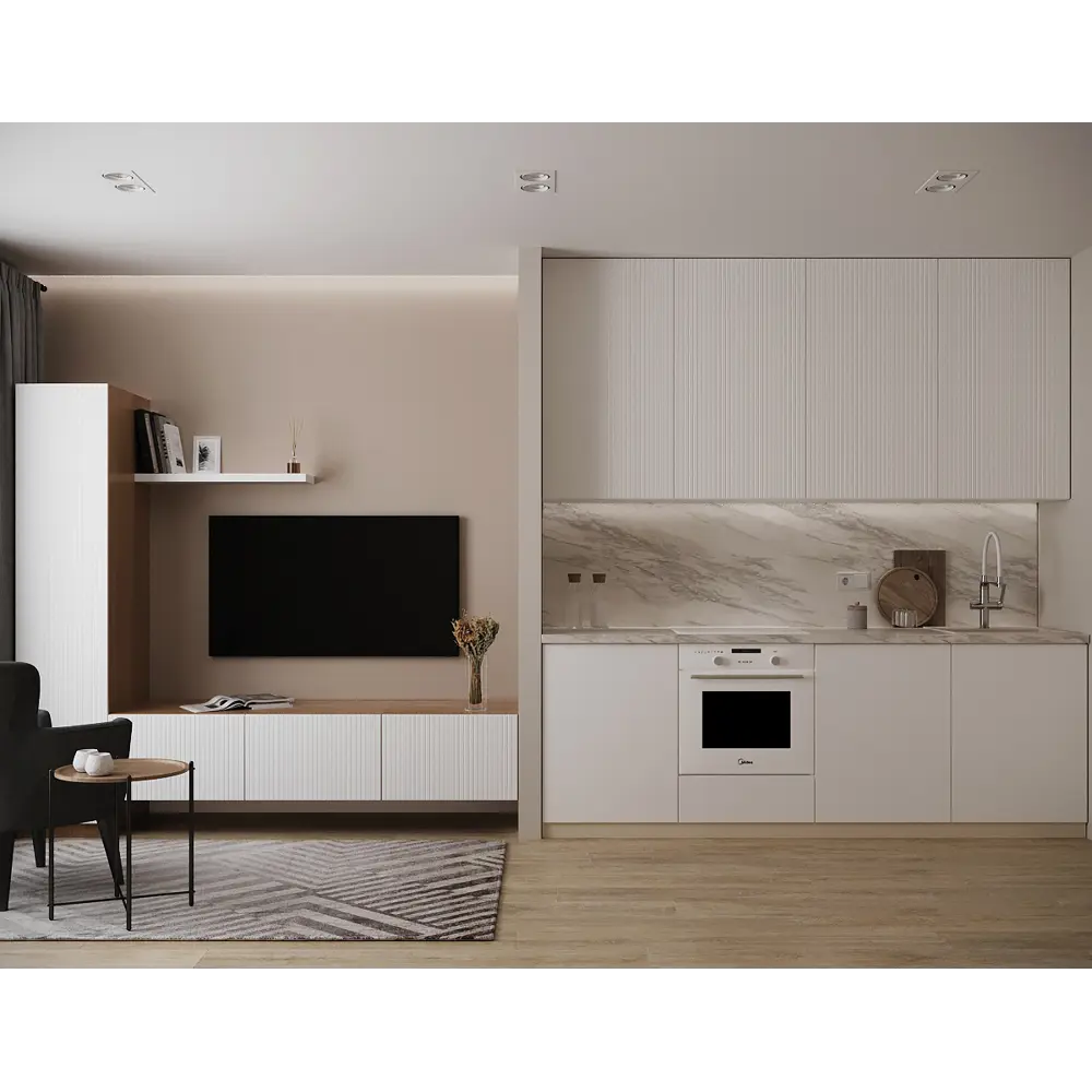 Фасад кухонный DELINIA ID София белый матовый 39.7×76.5 см 82010125 STLM-0886120 - Вид №17