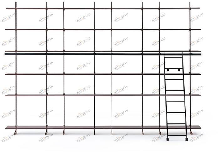 MisuraEmme Модульный модульный книжный шкаф из алюминия Atelier sun-id-1345880