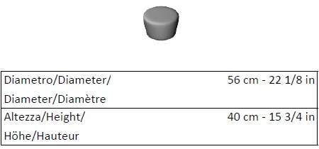 La Cividina Пуф из ткани с огнестойкой набивкой Folies sun-id-1349756 - Вид №2