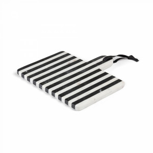 067395 Доска разделочная черный и белый мрамор La Forma Bergman