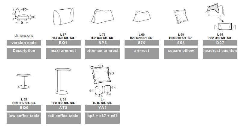 Угловой диван из ткани Calia Italia Superior ARCH-00151235 - Вид №17