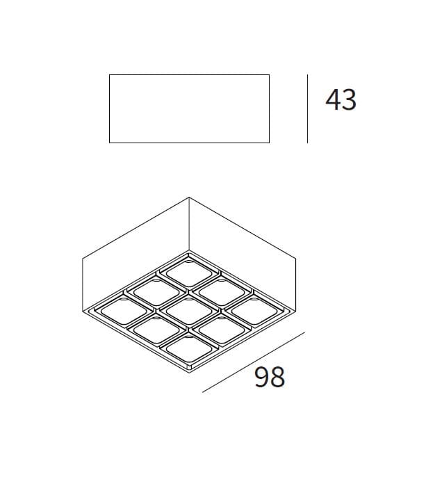 Металлический светодиодный потолочный светильник Lucifero's рычаг ARCH-00035879 - Вид №2