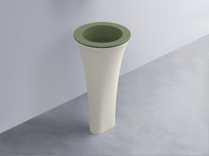 AMLA45-AG+AMPILT-FN+AMCOLT-TL Раковина Amedeo Tondo отдельностоящая cielo Enjoy + Amedeo