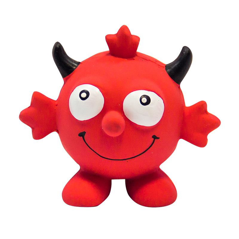 ПР0041432 Игрушка для собак Чертик с пищалкой 11х11х7см латекс MAJOR 