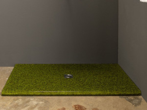 Поддон для душа из натурального мха с покрытием из смолы