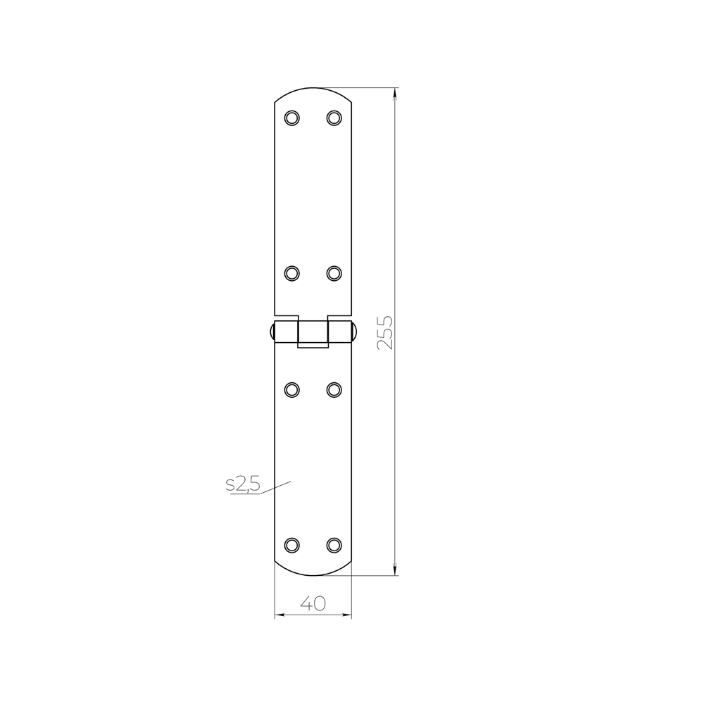 Петля французская оцинкованная 250x40x2 мм 89433760 STLM-2073472 Santreyd  - Вид №4