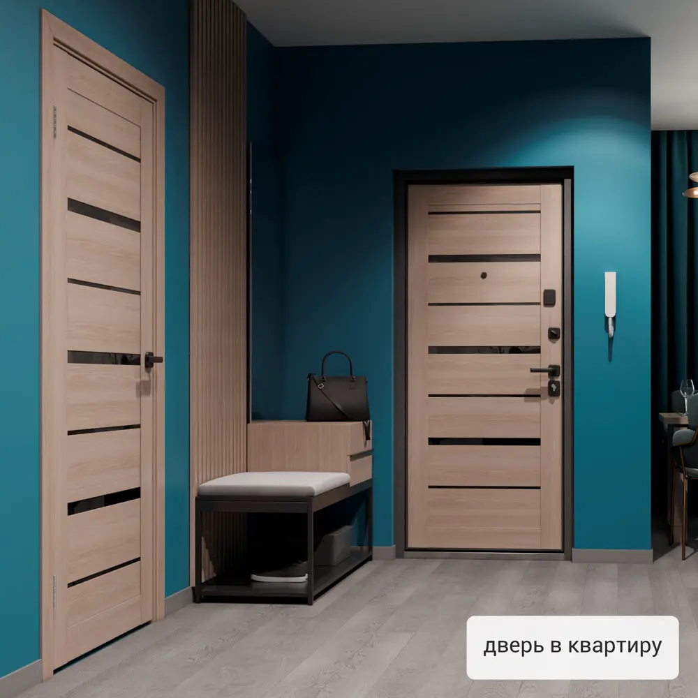 Дверь входная металлическая Ронда 860 мм правая цвет тренто TOREX STLM-2006393 - Вид №16