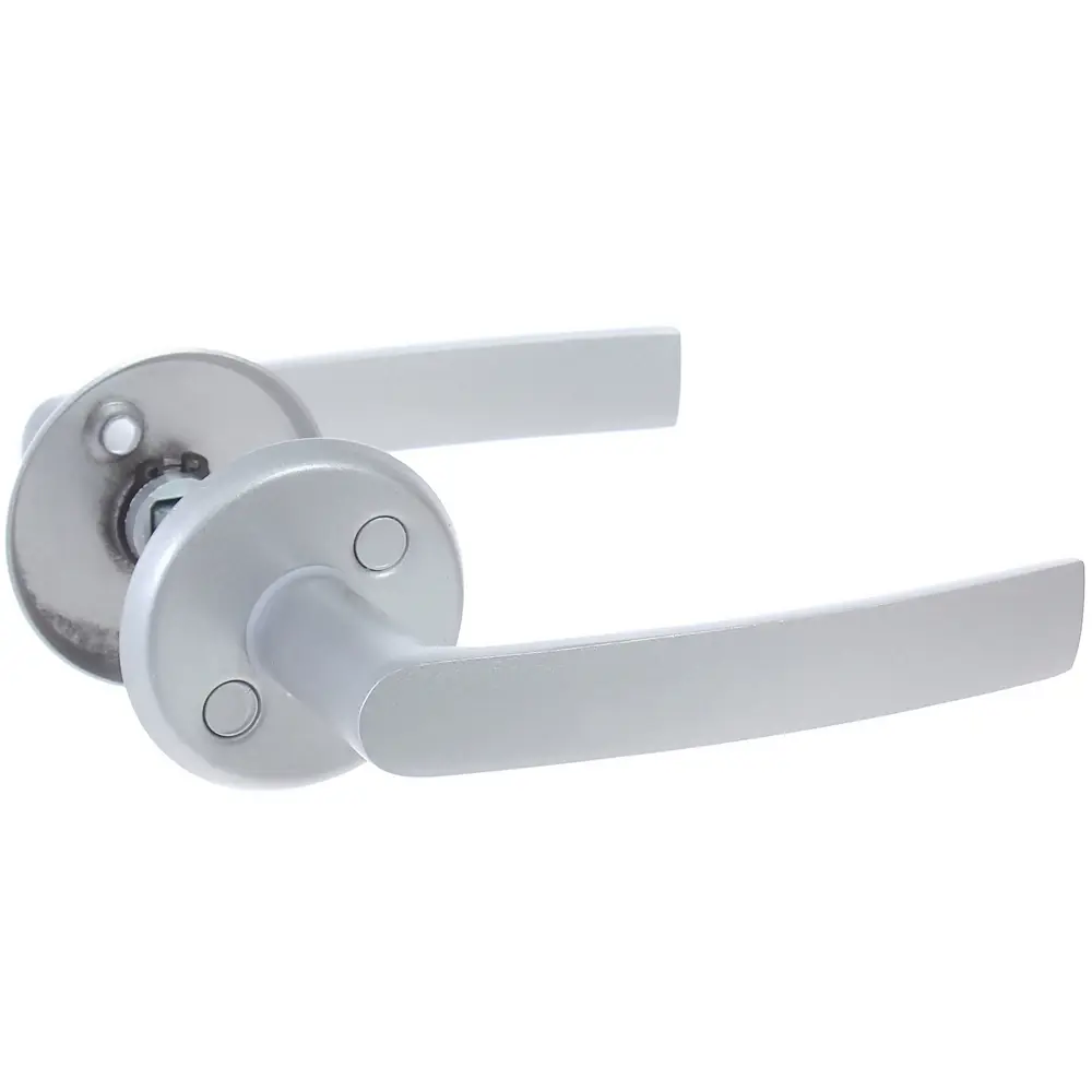 Дверные ручки на розетке Фабрика Замков 016 SC с матовым хромом 18810141 STLM-0012953 - Вид №1