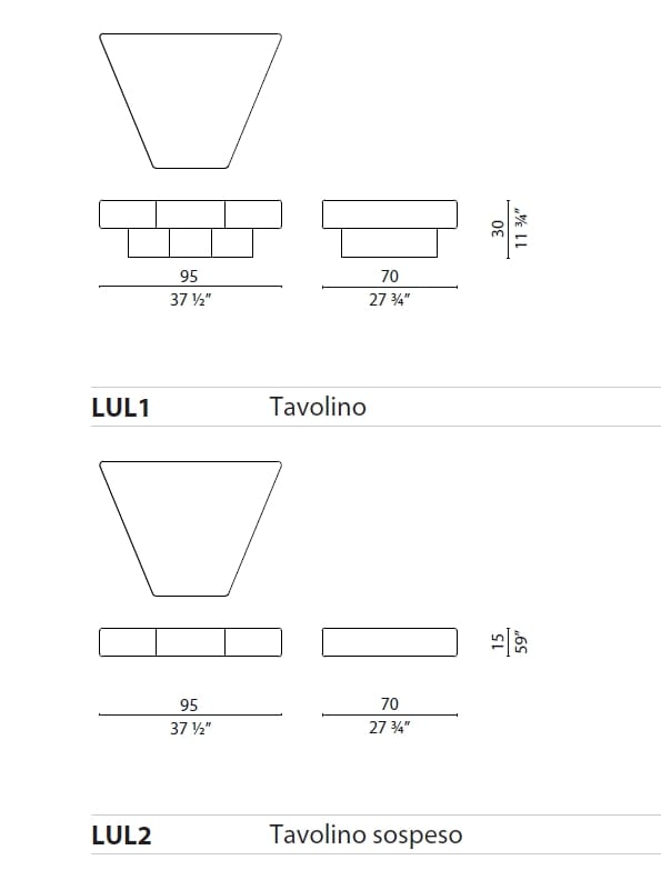 Низкий деревянный журнальный столик для гостиной CAPPELLINI LUD'O SYSTEM ARCH-00057393 - Вид №2