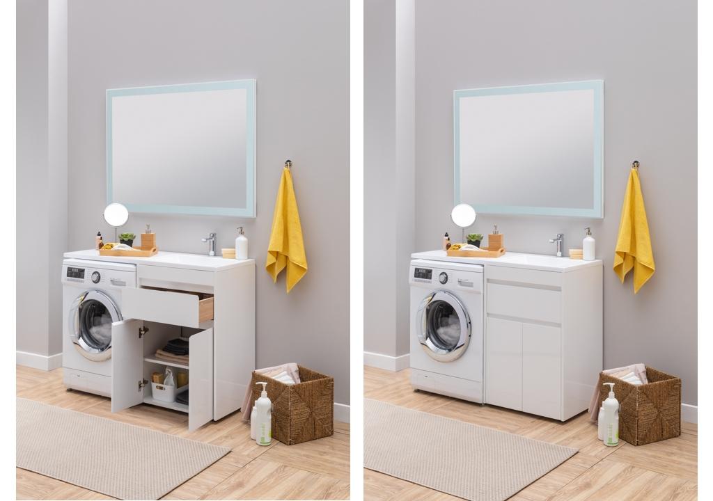 Тумба с раковиной Aquanet Токио 120 R белый (напольная, 1 ящик, 2 дверцы) 0023774500235500 - Вид №16