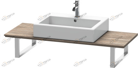 XL012C05151 X-Large Консоль для накладных раковин и встраиваемых умывальников Сосна коричневая, декор Duravit
