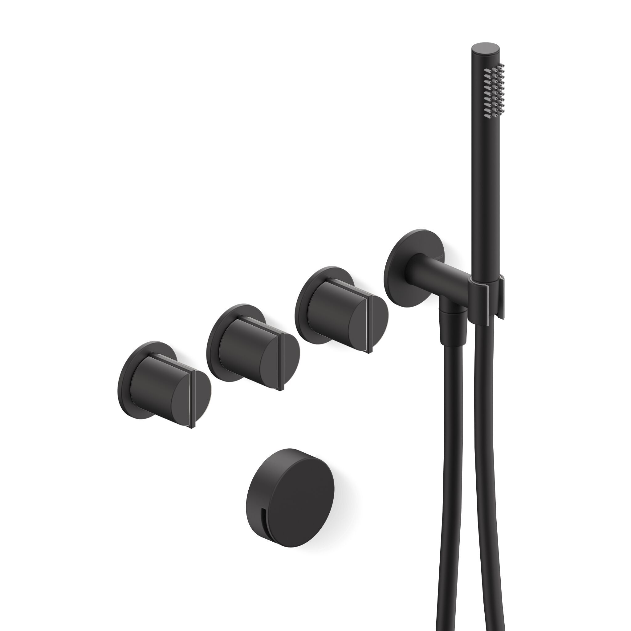 Настенный набор для ванны с 4 отверстиями и ручным душем Varied Forms Macaron ARCH-00093255 - Вид №3