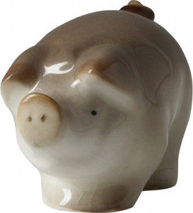 89164 Императорский фарфоровый завод Скульптура "Поросёнок" Фарфор твердый