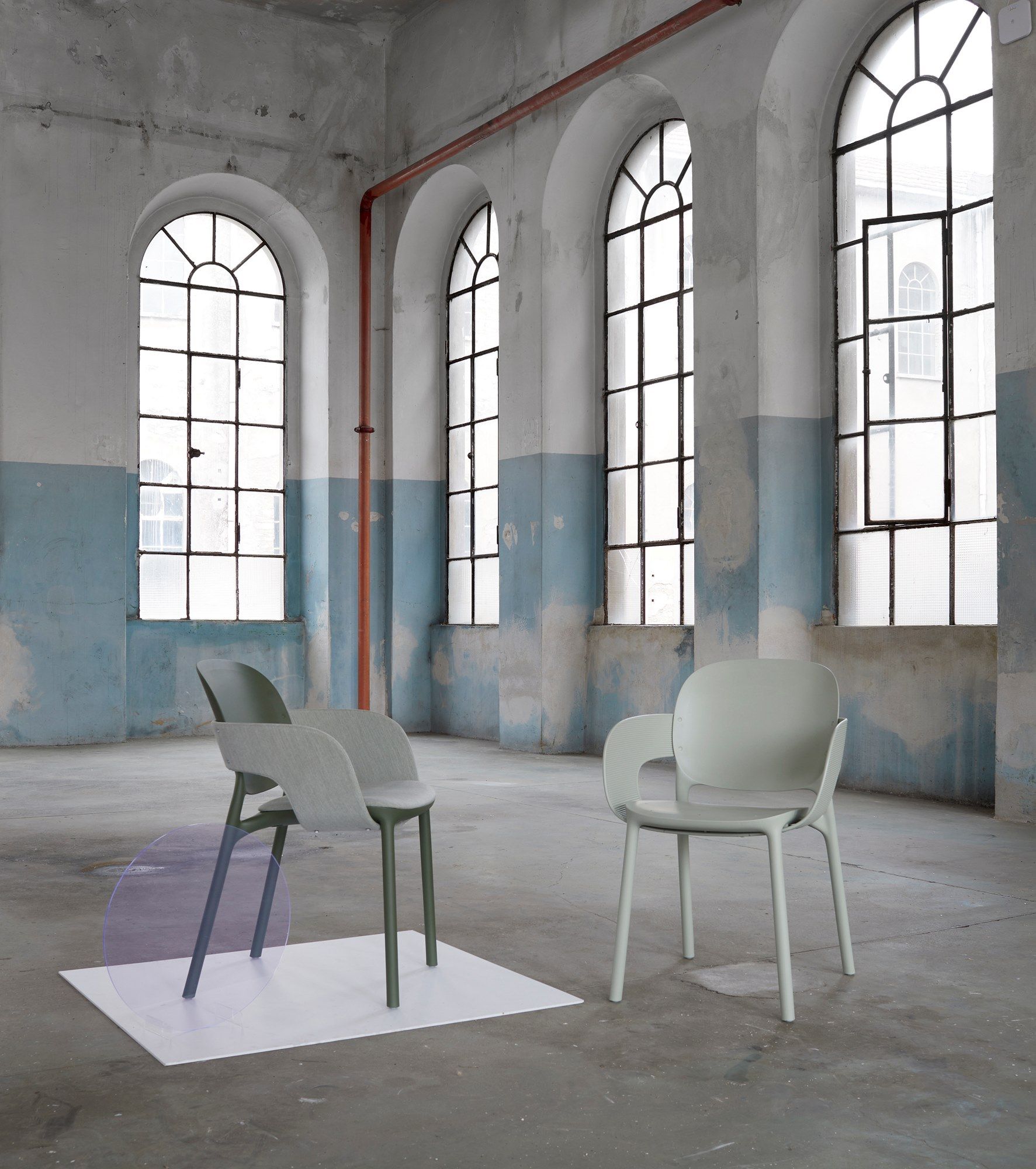 Тканевый стул с подлокотниками и встроенной подушкой S-CAB Hug ARCH-00072922 - Вид №13