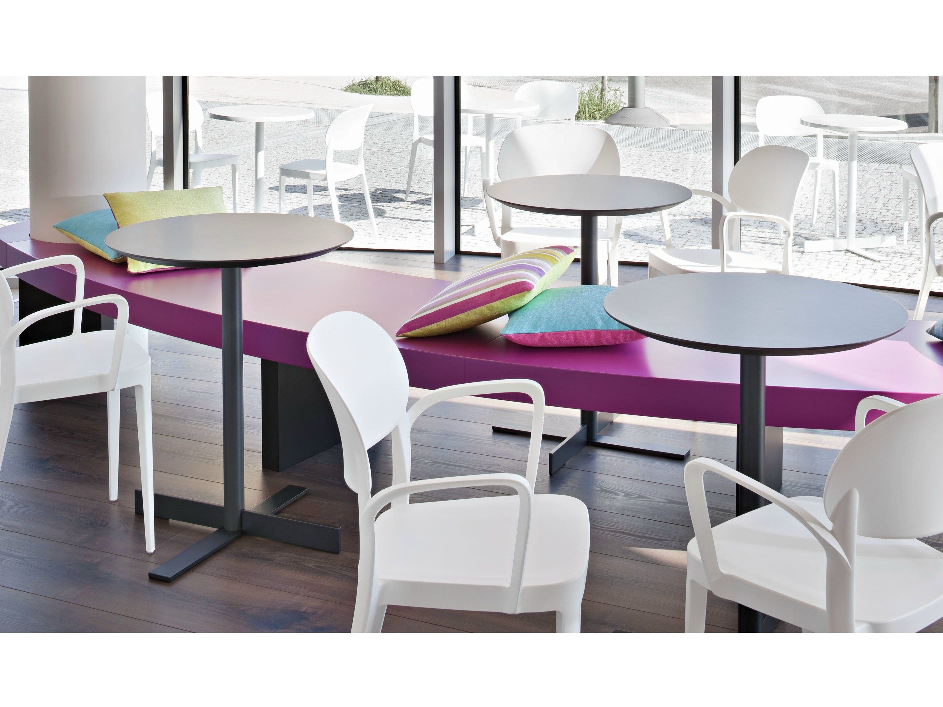 Круглый стальной стол ALMA DESIGN ARCH-00144072 - Вид №2