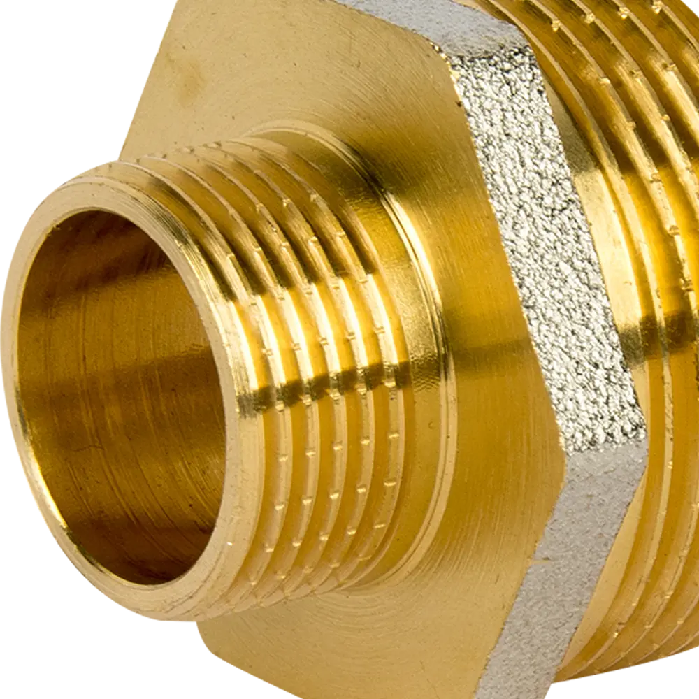 Ниппель переходной 1 1/4"x3/4" НР мм никелированная латунь 027-8976 81962418 STLM-2168794 Santreyd  - Вид №2