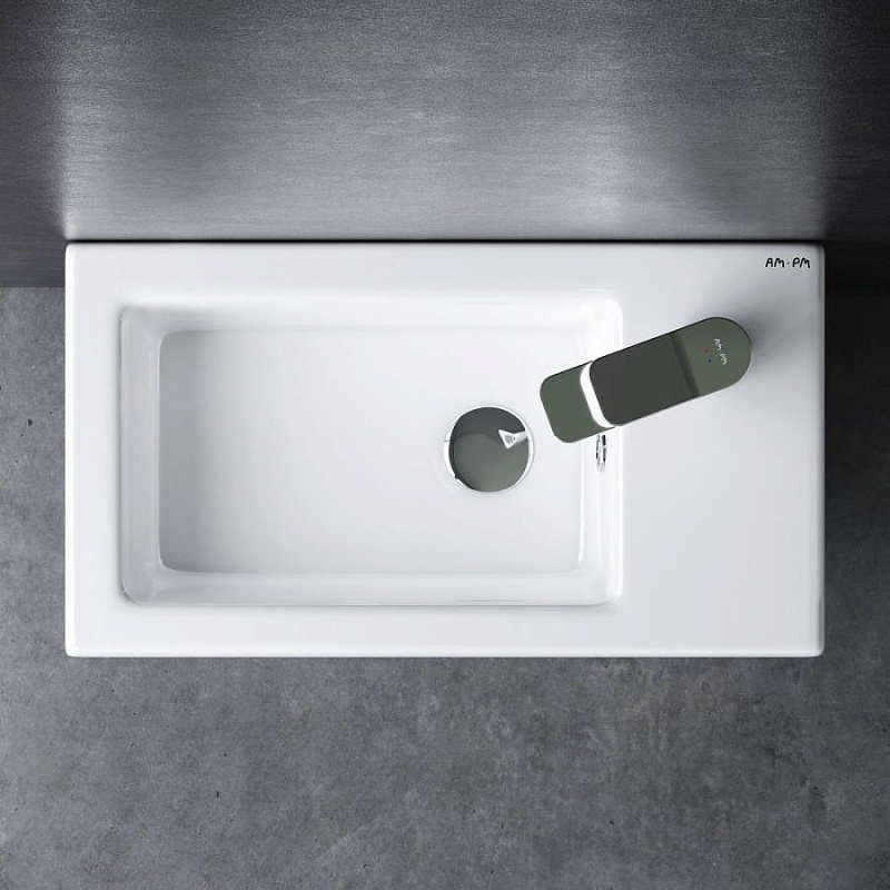 M85AWCC0452WG Раковина мебельная керамическая 45 см встроенная цвет: белый глянец AM.PM X-Joy 