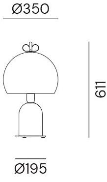 Il Fanale Настольная лампа из алюминия Bon ton sun-id-1351436 - Вид №4