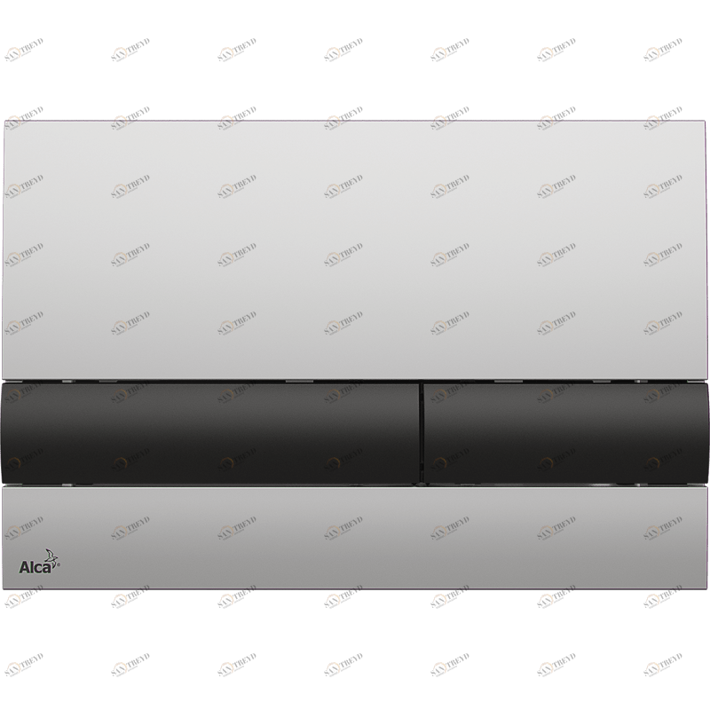 Кнопка управления для скрытых систем инсталляции, xром-мат/черный ALCAPLAST M17128