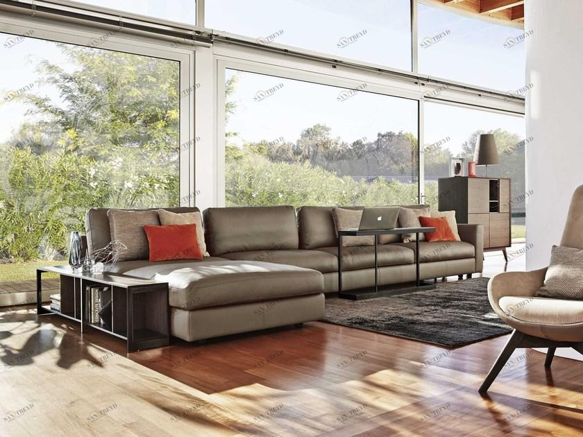 Ditre Italia Модульный кожаный диван с шезлонгом Urban sun-id-1418362