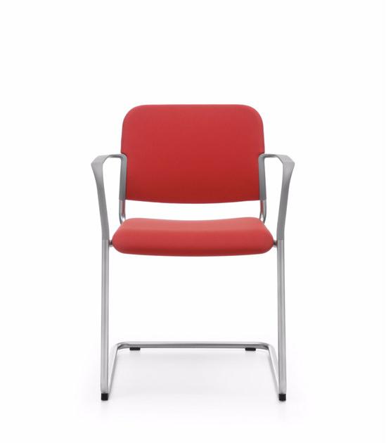 profim Штабелируемый консольный стул для конференций из ткани с подлокотниками Zoo sun-id-1502238 - Вид №1