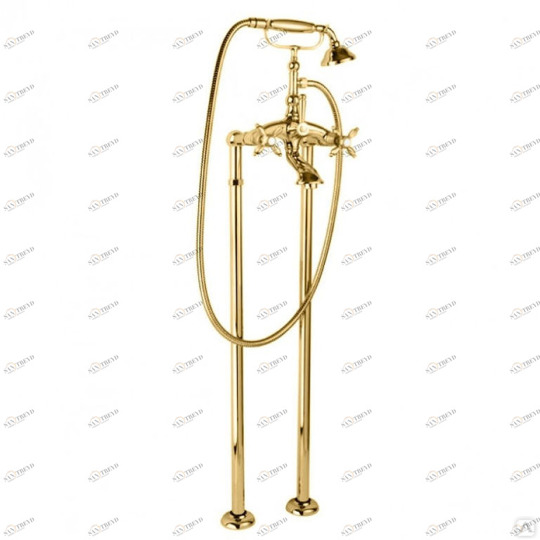 Напольный смеситель для ванны с ручным душем и шлангом 150 см CEZARES NOSTALGIA-VDP-03/24-M