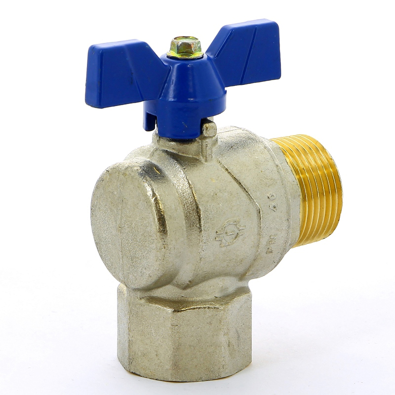 Кран шаровой НВ угловой EVOLUTION бабочка F.I.V. 1" FIV 6771R106 - Вид №2