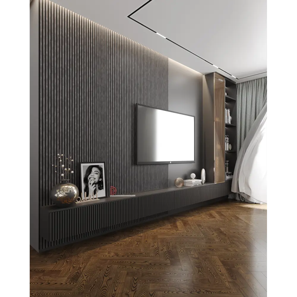 Панель стеновая Decor-Dizayn 904-70 10x150x3000 мм темно-серый 89338449 STLM-2085048  - Вид №6