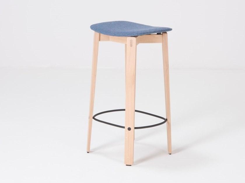 Gazzda Барный стул из ткани с подставкой для ног Nora sun-id-1451292 - Вид №2