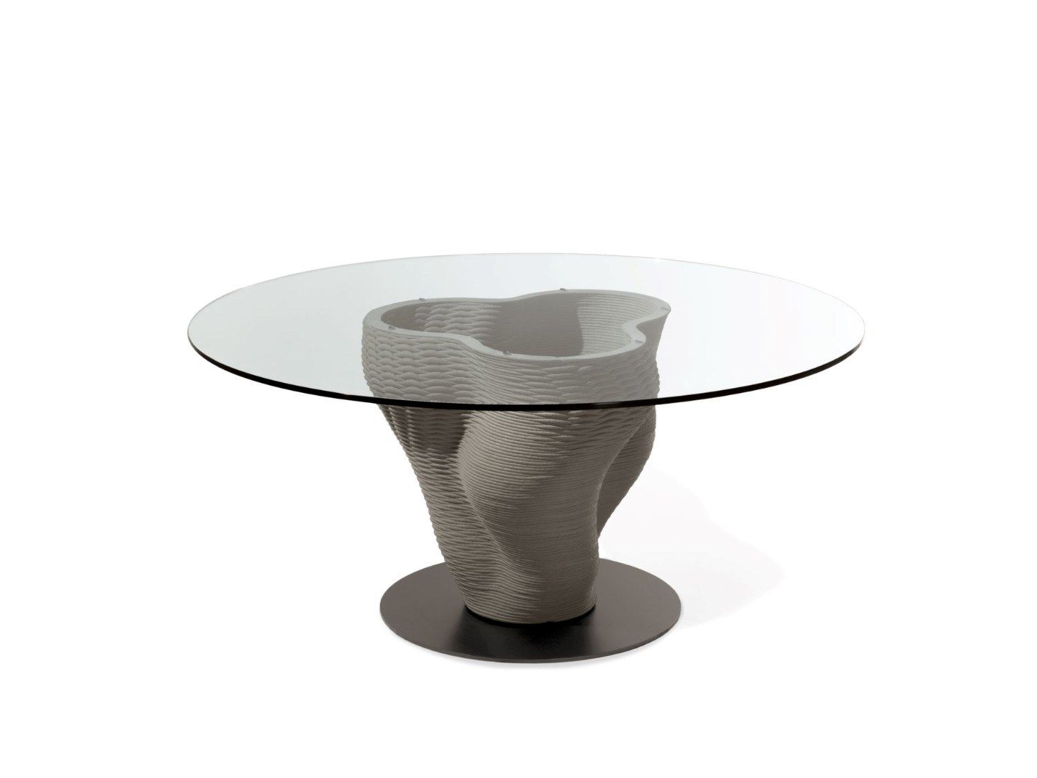 Круглый стол с основанием из цемента 3D печать ROCHE BOBOIS CORAIL ARCH-00116727 - Вид №1