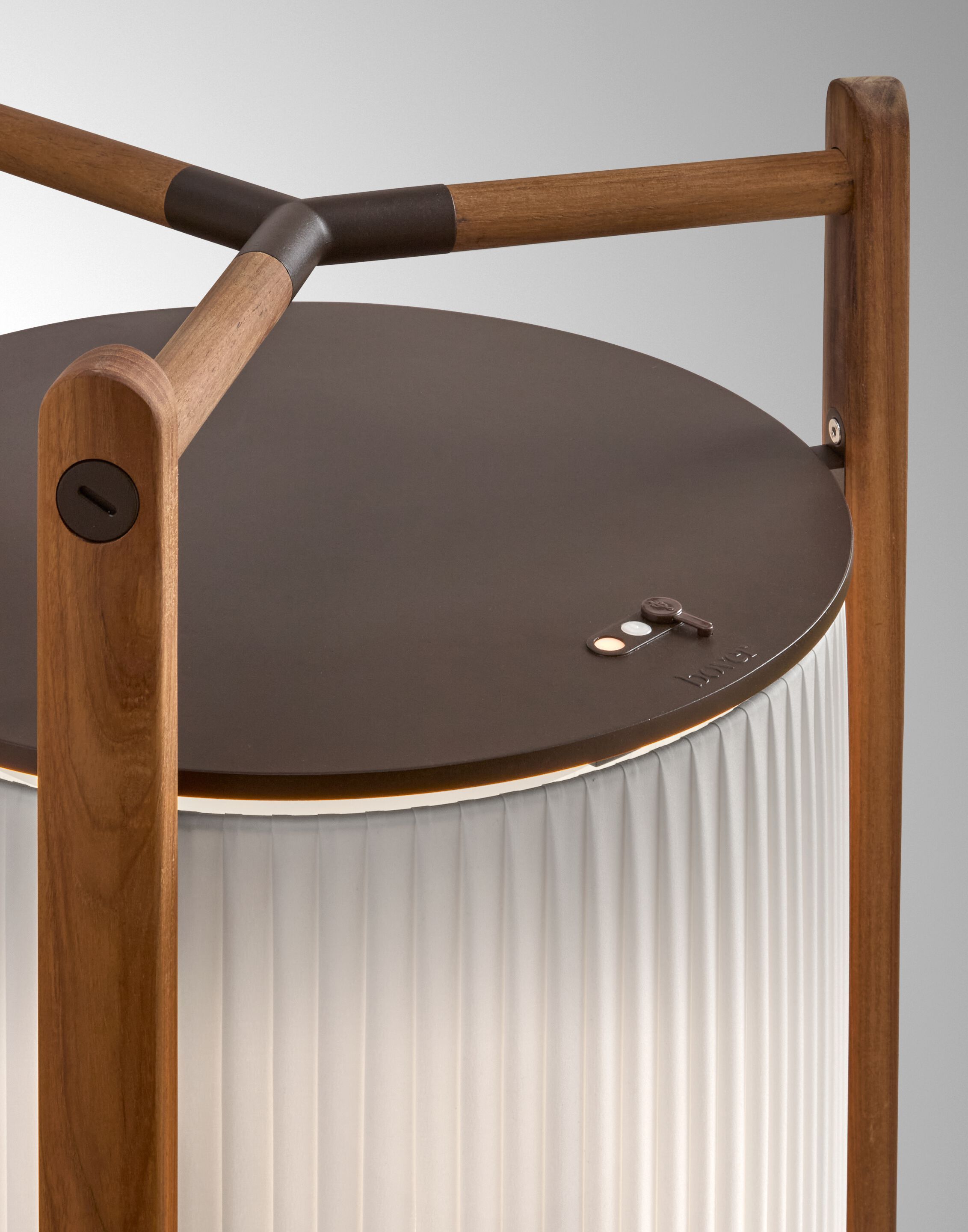 Деревянный светодиодный напольный светильник с батарейным питанием Bover Kando ARCH-00057776 - Вид №5