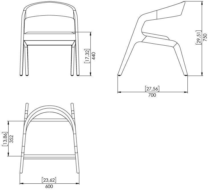 Prieto Studio Кресло из дерева со встроенной подушкой  Air001  - Вид №6