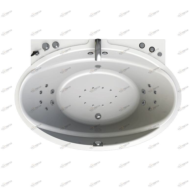 Гидромассаж "Релакс Chrome" на ванну Лагуна (двигатель 900 Вт, джет Глори - 8 шт., джет Джереми - 4 шт.) Radomir 1-65-2-0-1-026