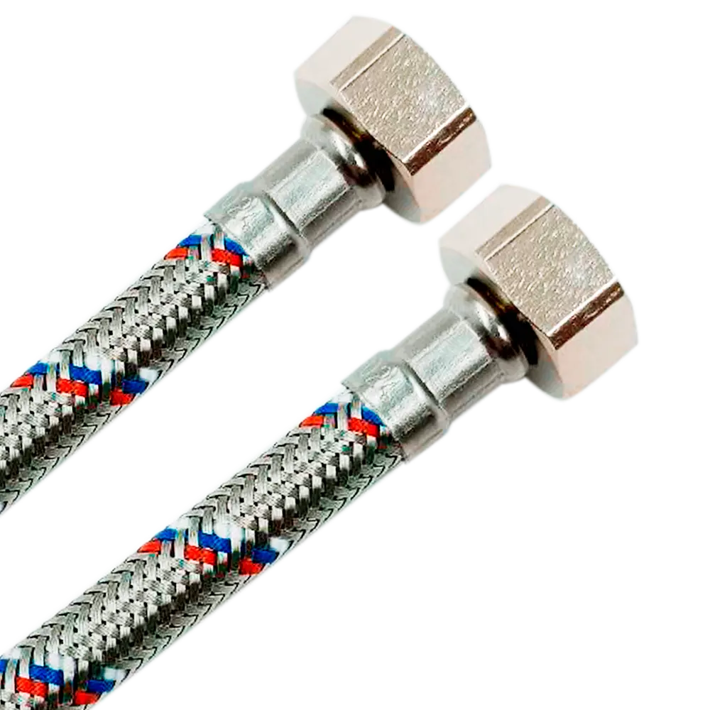 Гибкая подводка РОСТЕРМ для водоснабжения 1/2" 80 см 89409384 STLM-1564801