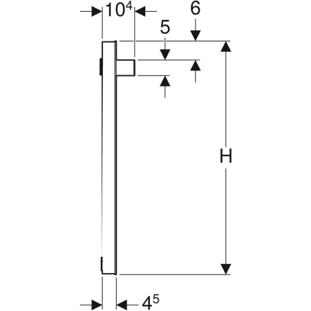 GEBERIT 840537000 Зеркало с подсветкой Geberit iCon  - Вид №4