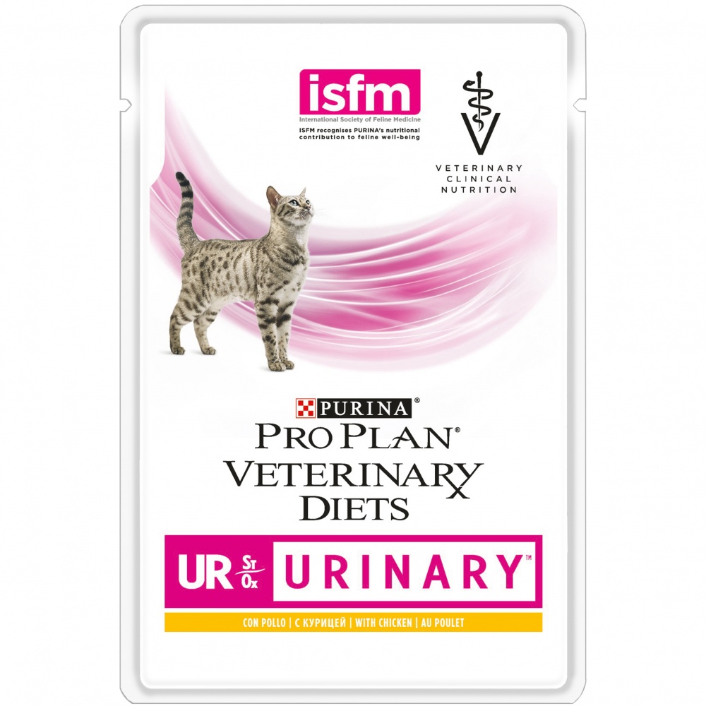 ПР0039974*4 Корм для кошек Veterinary Diets при болезни нижних отделов мочевыводящих путей, курица пауч 85г (упаковка - 4 шт) Pro Plan 